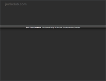 Tablet Screenshot of junkclub.com